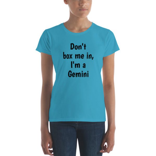 Gemini don't box me in women's t-shirt - Image 2