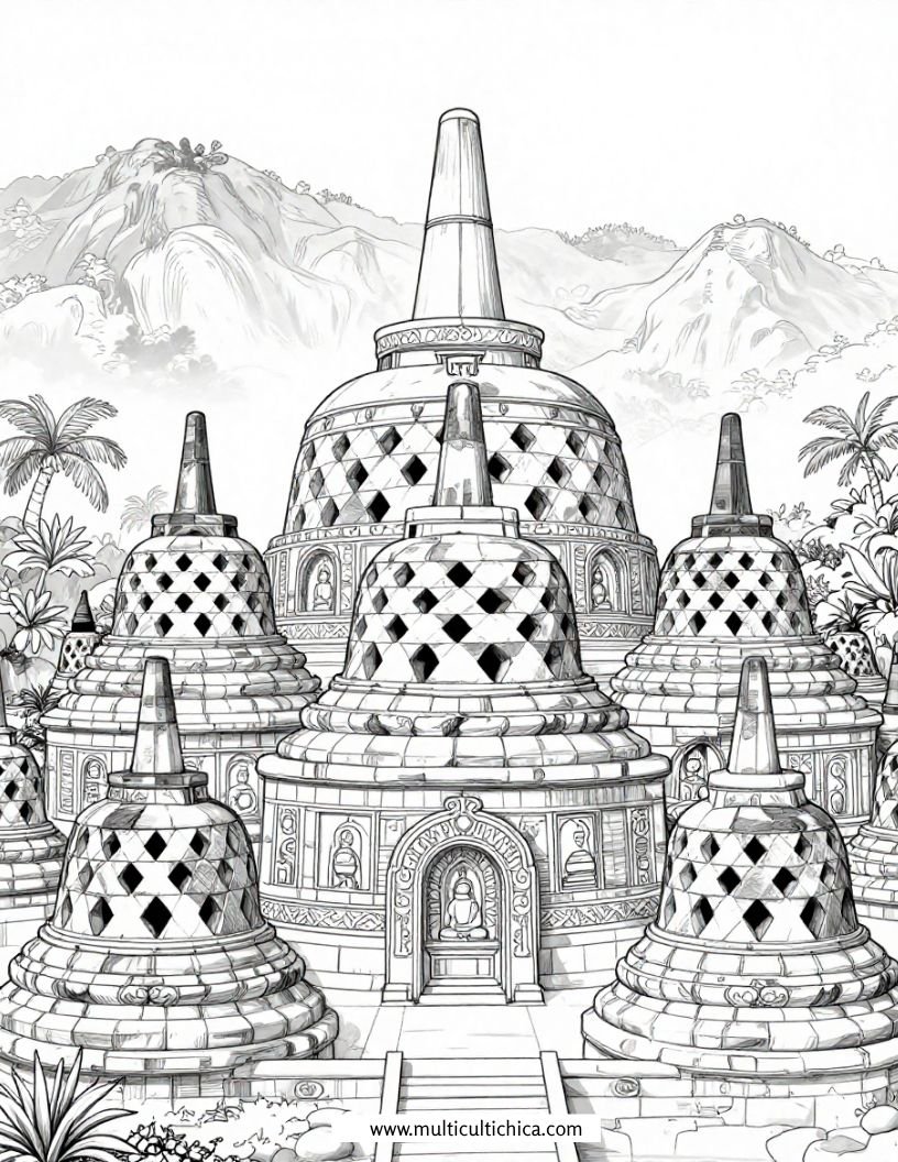 Coloring Book: Indonesia - Image 2