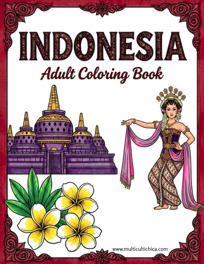 coloring book Indonesia