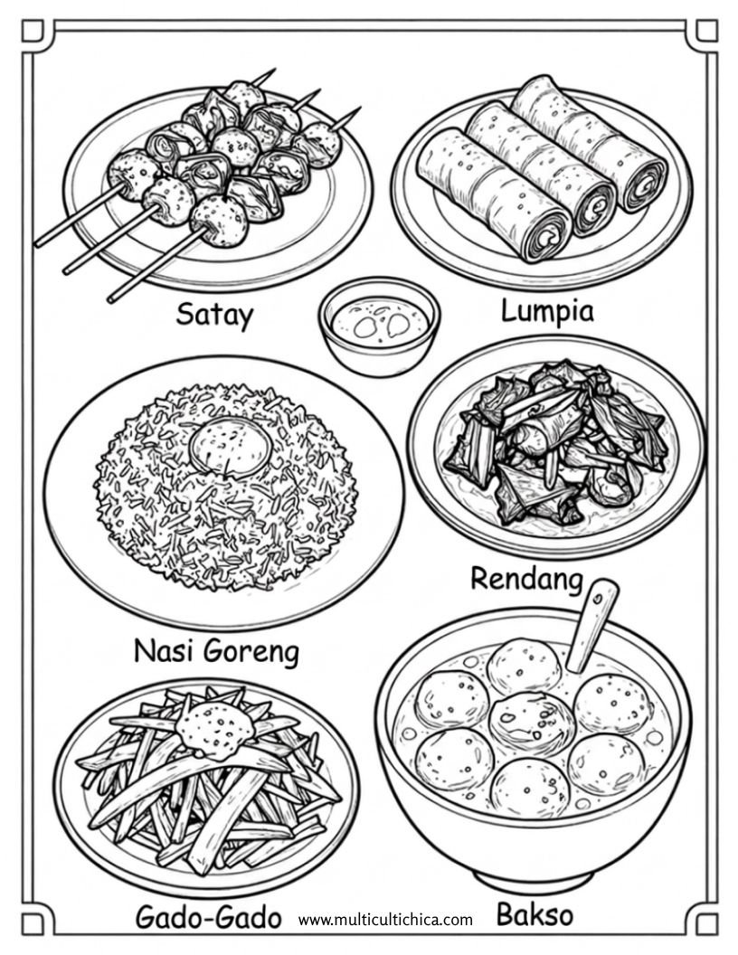 Coloring Book: Indonesia - Image 5