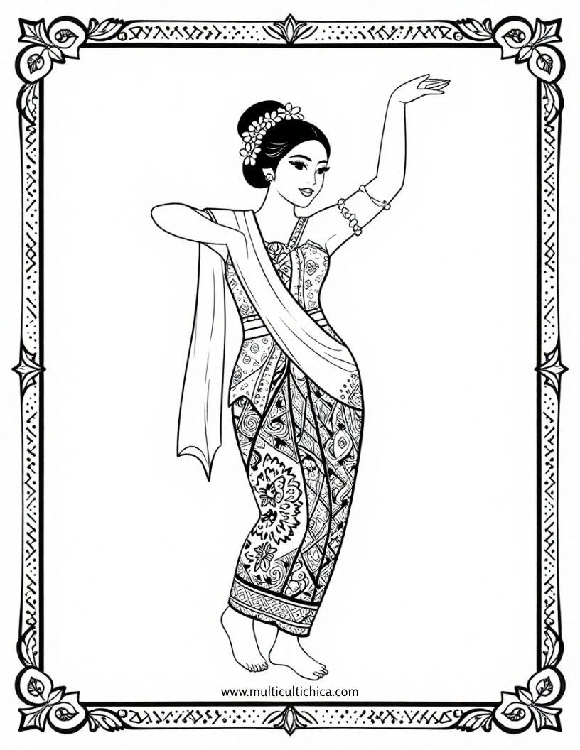 Coloring Book: Indonesia - Image 4
